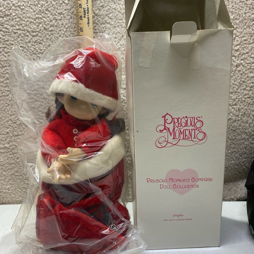 Vintage Christmas Doll- Precious  Moments.  Stocking DOLL